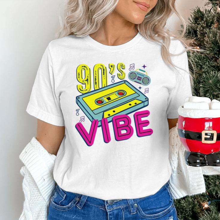 90's Vibe Retro Style Cassette Tape Nostalgia 1990s Party Unisex T-Shirt