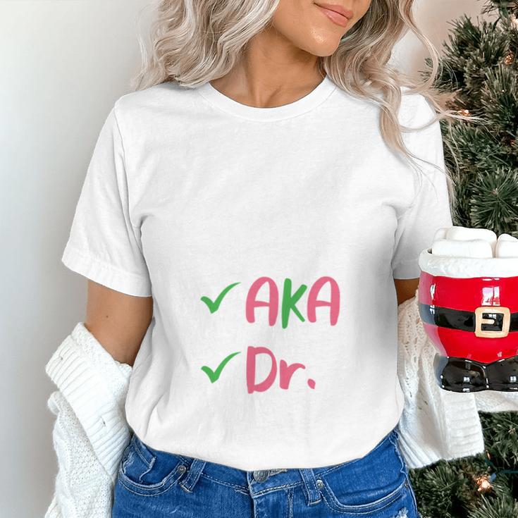 AKA Doctor Medical Worker Appreciation Graduation Unisex T-Shirt