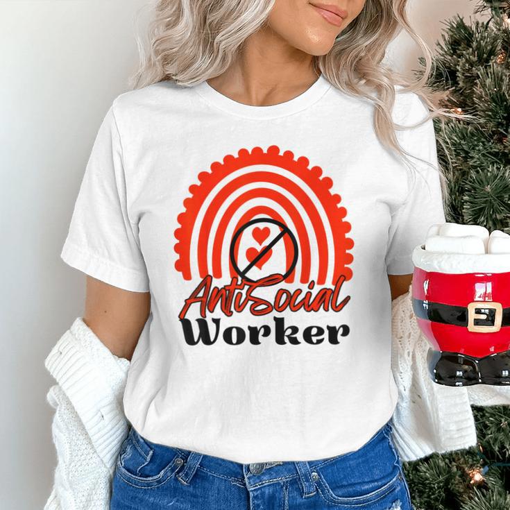 AntiSocial Worker Anti-Social Social Worker Introvert Unisex T-Shirt AntiSocial Worker Anti-Social Social Worker Introvert Unisex T-Shirt