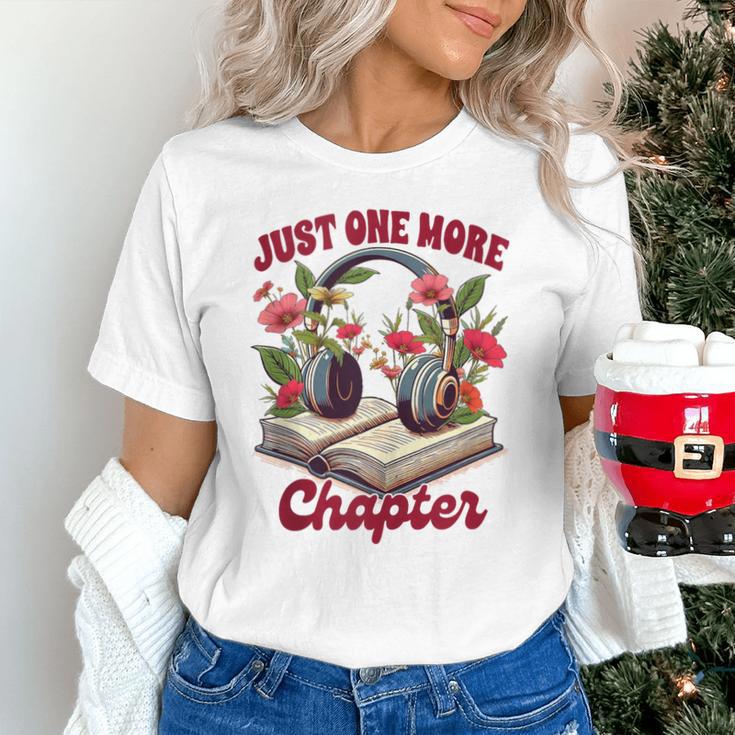 Audiobook Lover Bookish Headphones Just One More Chapter Unisex T-Shirt