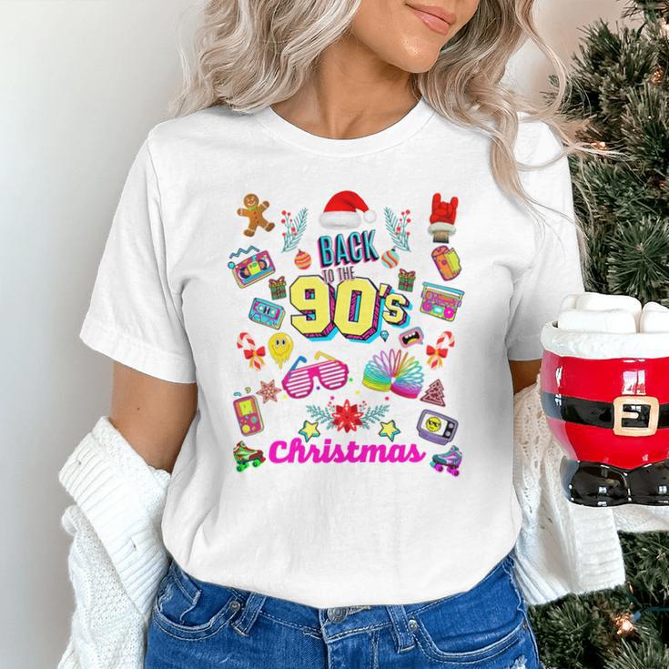 Back To 90's Christmas Nostalgia Quotes Graphic Premium Tri-Blend Unisex T-Shirt