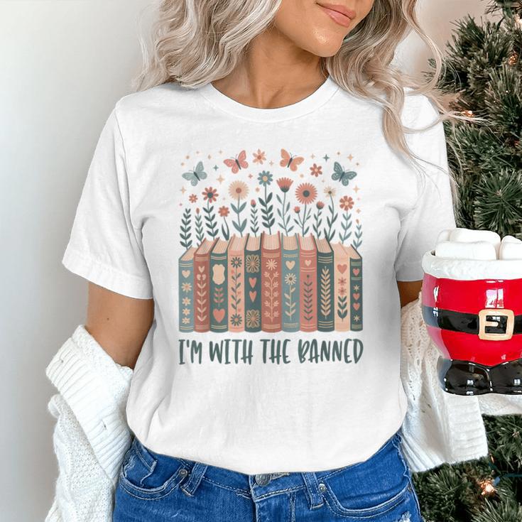 Im With The Banned Book Readers Librarian Read Banned Books Unisex T-Shirt