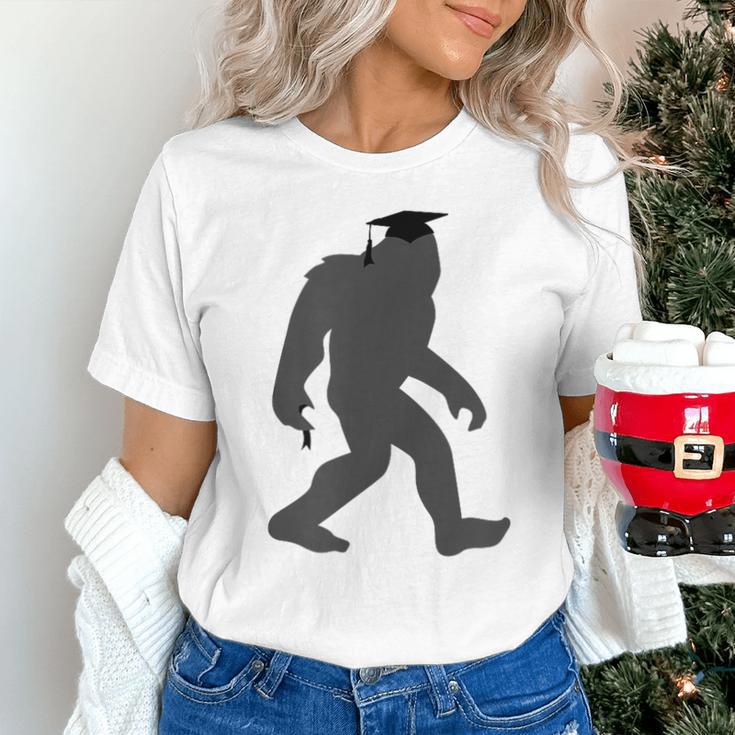 Bigfoot Graduate Shirt Cute Sasquatch Graduation Unisex T-Shirt