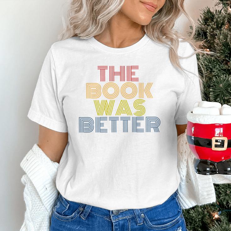 The Book Was Better Retro 70s Vintage Premium Tri-Blend Unisex T-Shirt The Book Was Better Retro 70s Vintage Premium Tri-Blend Unisex T-Shirt