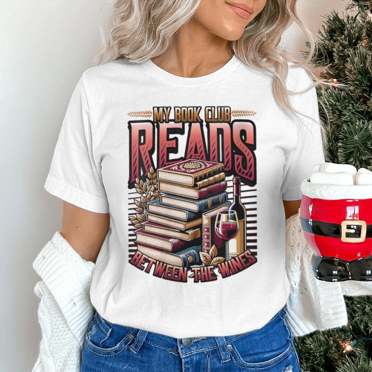 My Book Club Reads Between The Wines Book Club Reading Unisex T-Shirt