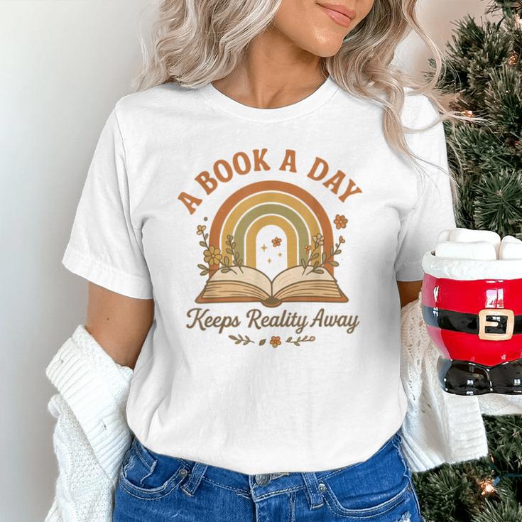 A Book A Day Keeps Reality Away Reading Unisex T-Shirt