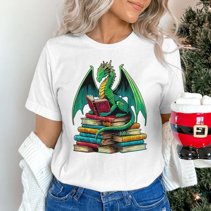 Book Dragon Reading Books Unisex T-Shirt