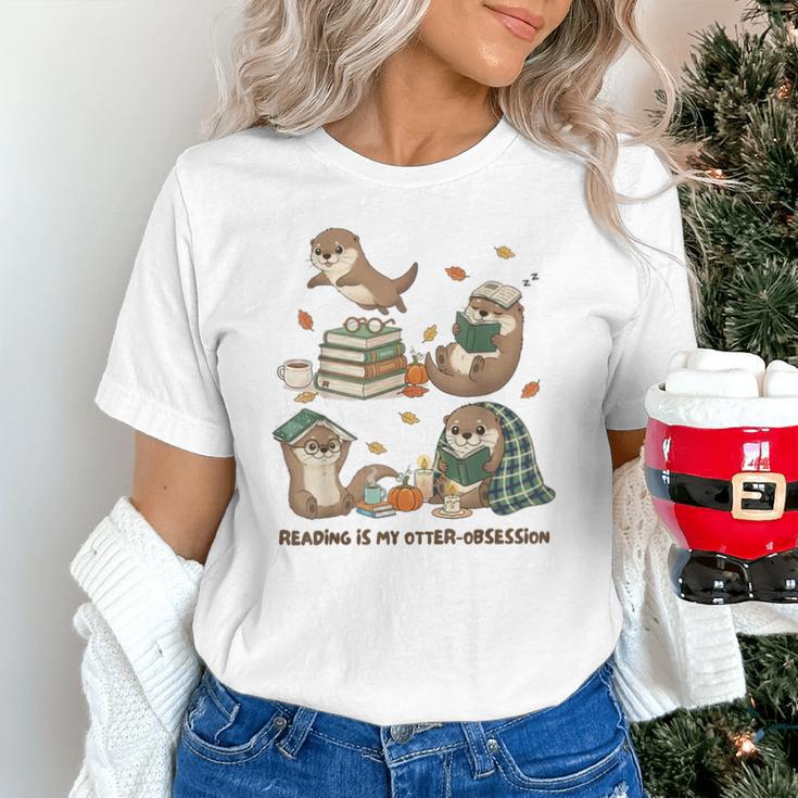Book Lover Bookish Bookworm Reading Is My Otter-Obsession Unisex T-Shirt