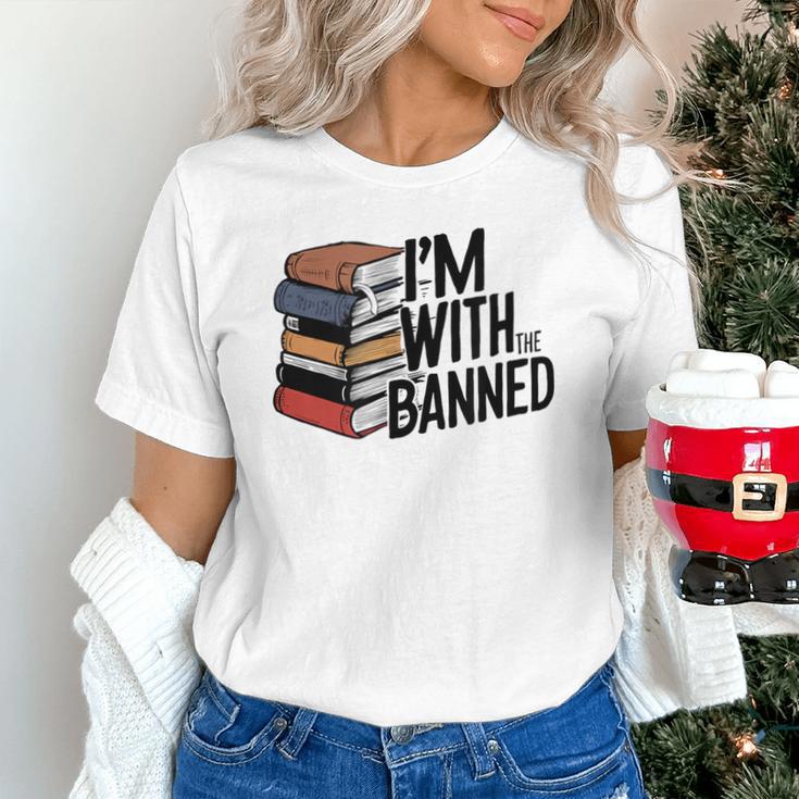Book Lovers Im With The Banned Books For Reading Librarian Unisex T-Shirt