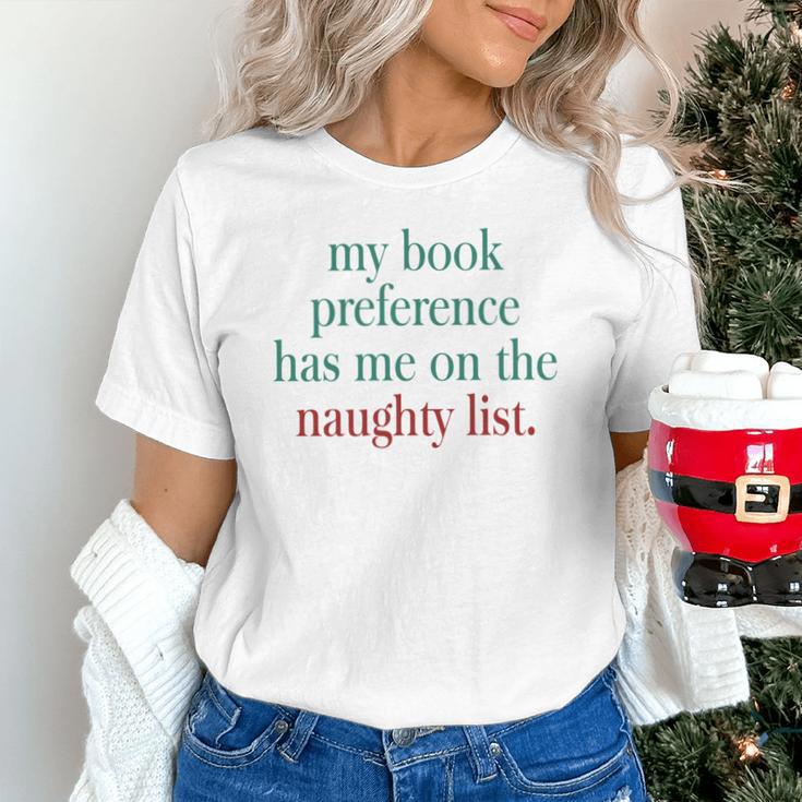 My Book Preference Has Me On The Naughty List For Christmas Unisex T-Shirt