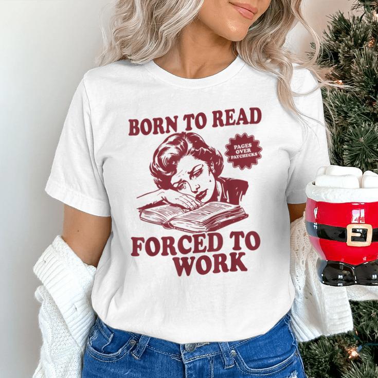 Book Readers Forced To Work Sadness Unisex T-Shirt
