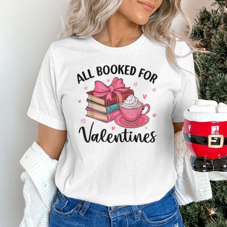 All Booked For Valentine Teacher Valentines Day Book Lover Unisex T-Shirt