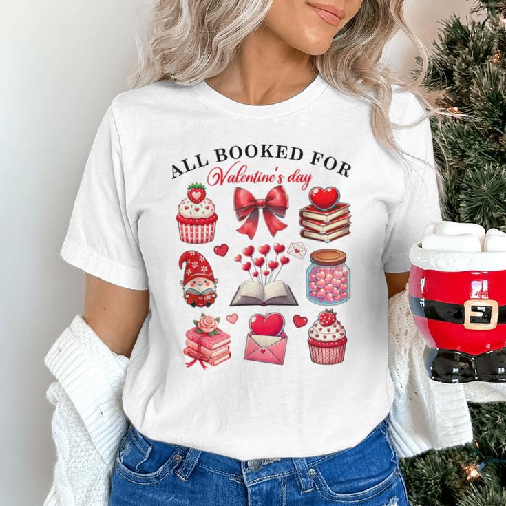 All Booked For Valentine's Day Book Lover Bookworm Bookish Unisex T-Shirt