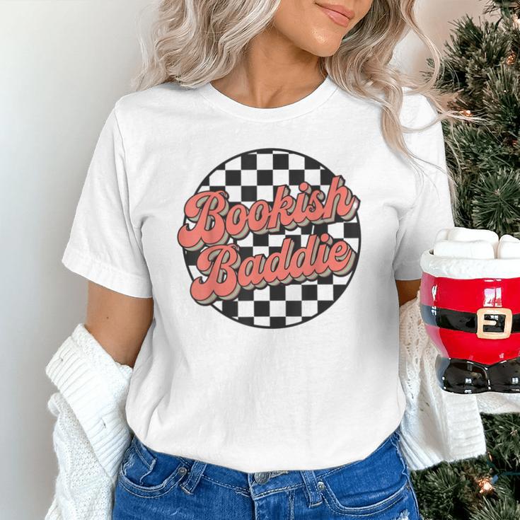 Bookish Baddie Retro Aesthetic Typography Unisex T-Shirt