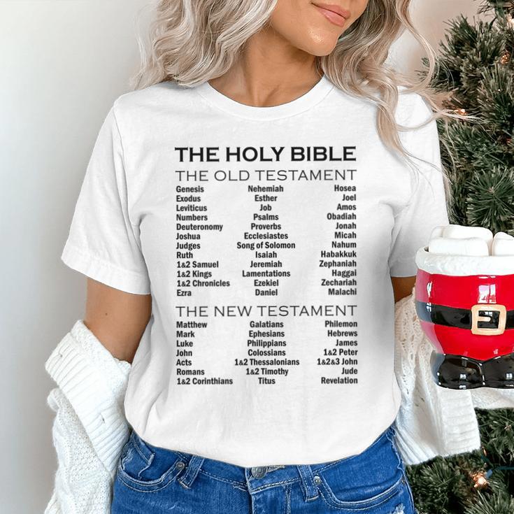 The Books Of The Bible Old And New Testament Complete List Unisex T-Shirt The Books Of The Bible Old And New Testament Complete List Unisex T-Shirt