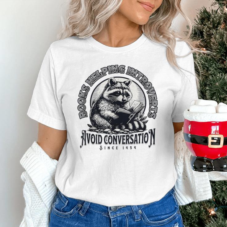 Books Helping Introvert Avoid Conversation Since 1454 Unisex T-Shirt