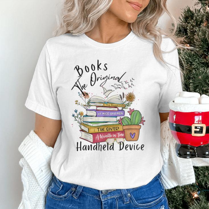 Books Original Handheld Device Reader Literacy Book Lover Unisex T-Shirt Books Original Handheld Device Reader Literacy Book Lover Unisex T-Shirt