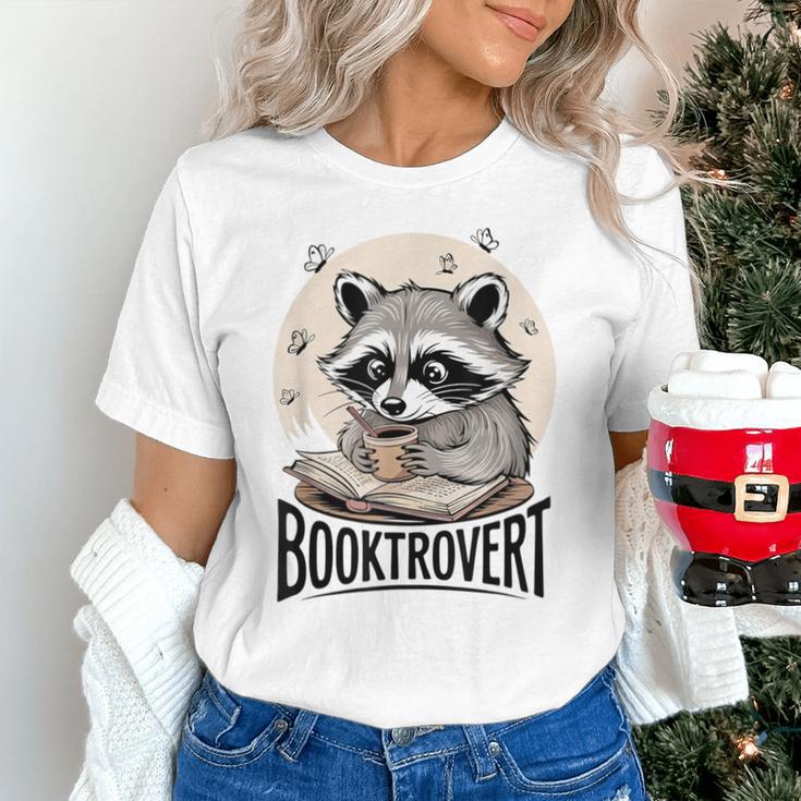 Booktrovert Raccoon Reading And Coffee For Book Lover Unisex T-Shirt Booktrovert Raccoon Reading And Coffee For Book Lover Unisex T-Shirt