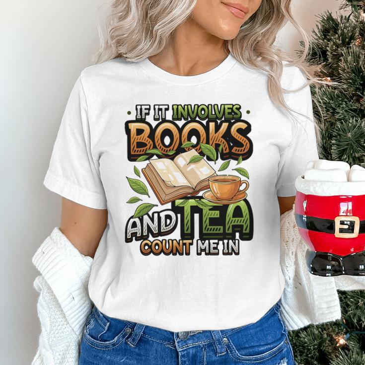 Bookworm If It Involves Books And Tea Lover Reading Premium Tri-Blend Unisex T-Shirt