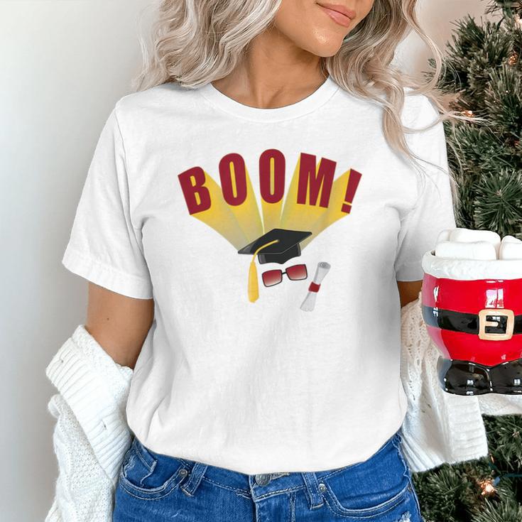Boom Graduation Hat And Diploma For Proud Graduate Unisex T-Shirt