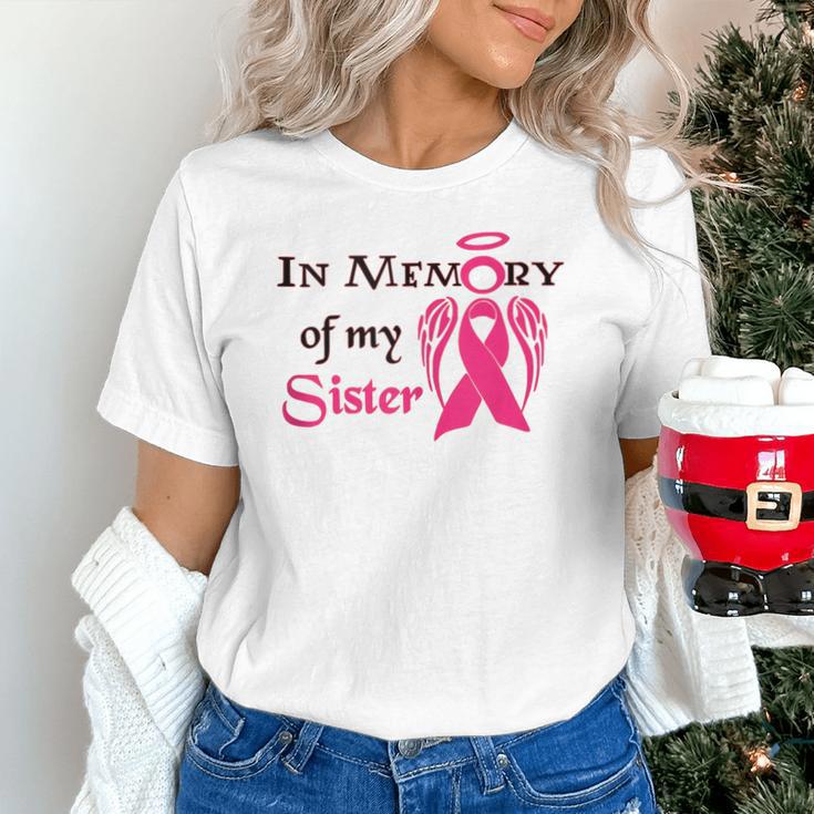 Breast Cancer Walk In Memory Of My Sister Unisex T-Shirt Breast Cancer Walk In Memory Of My Sister Unisex T-Shirt