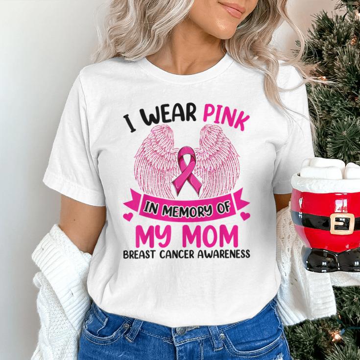 Breast Cancer Wings Shirt I Wear Pink In Memory Of My Mom Unisex T-Shirt Breast Cancer Wings Shirt I Wear Pink In Memory Of My Mom Unisex T-Shirt