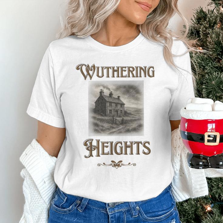 Bronte Novel Wuthering Heights Moorland Gothic Book Cover Unisex T-Shirt Bronte Novel Wuthering Heights Moorland Gothic Book Cover Unisex T-Shirt