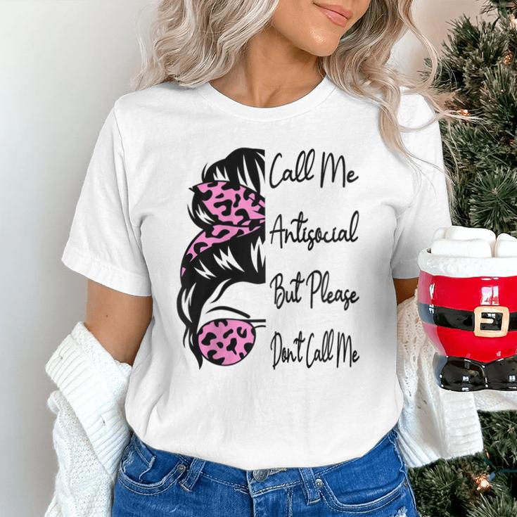 Call Me Antisocial But Please Don't Call Me Introvert Raglan Baseball Tee Unisex T-Shirt