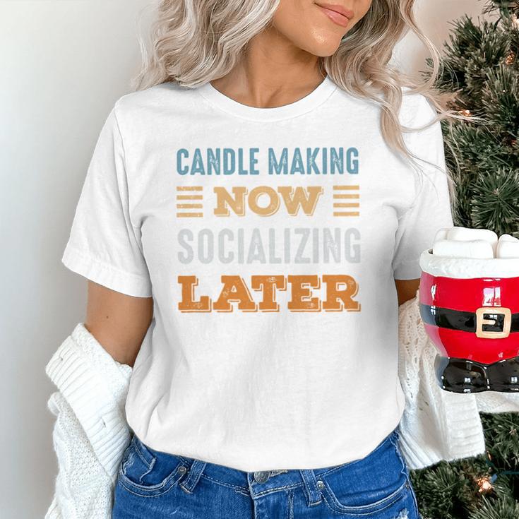 Candle Making Now Minimal Socializing Introvert Vintage Unisex T-Shirt Candle Making Now Minimal Socializing Introvert Vintage Unisex T-Shirt