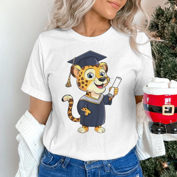 Cheetah Graduation Cute Kindergarten Elementary High School Unisex T-Shirt