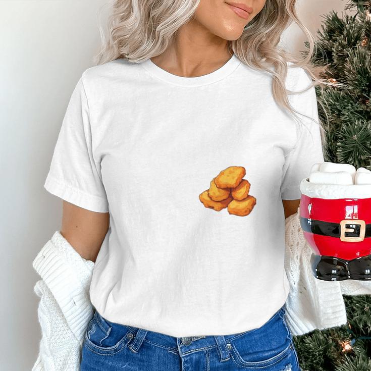 Chicken Nugget Saying Introvert Nuggie Foodie Food Unisex T-Shirt Chicken Nugget Saying Introvert Nuggie Foodie Food Unisex T-Shirt