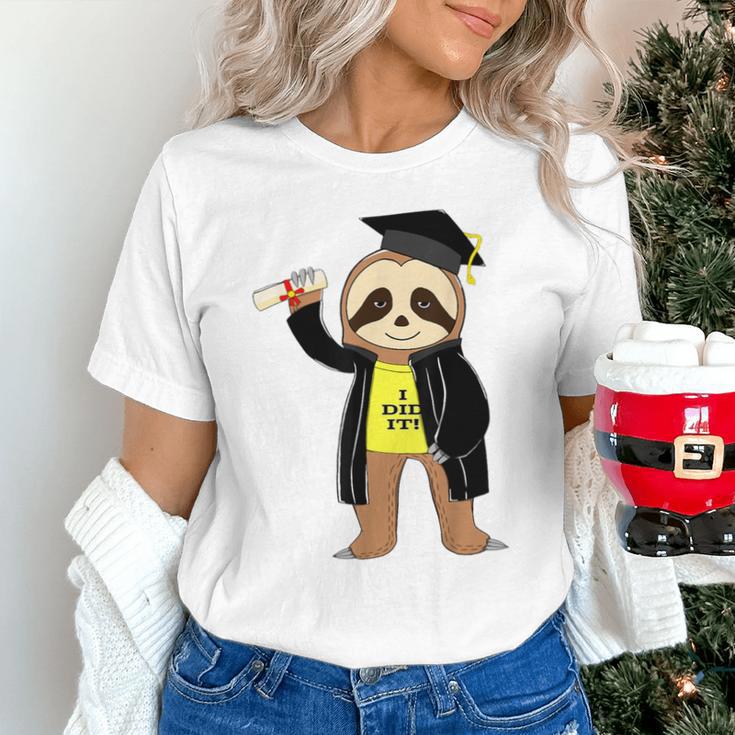 Class Of 2022 Sloth Graduation Masters College High School Unisex T-Shirt