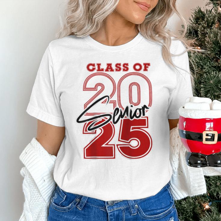 Class Of 2025 Senior 2025 Graduation Red Raglan Baseball Tee Unisex T-Shirt