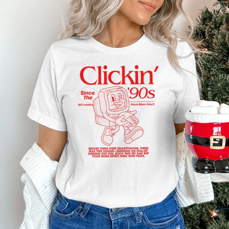Clickin' Since The 90s Retro Computer Nostalgia Unisex T-Shirt