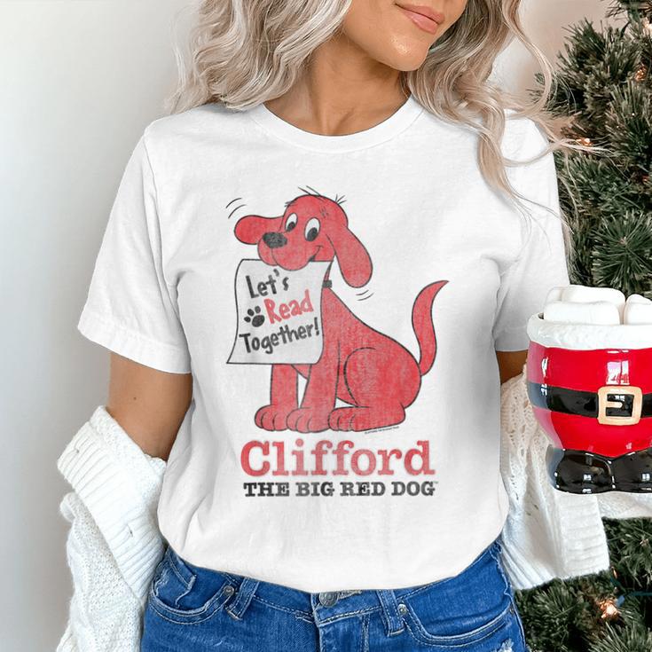 Clifford The Big Red Dog Let's Read Together Vintage Book Unisex T-Shirt