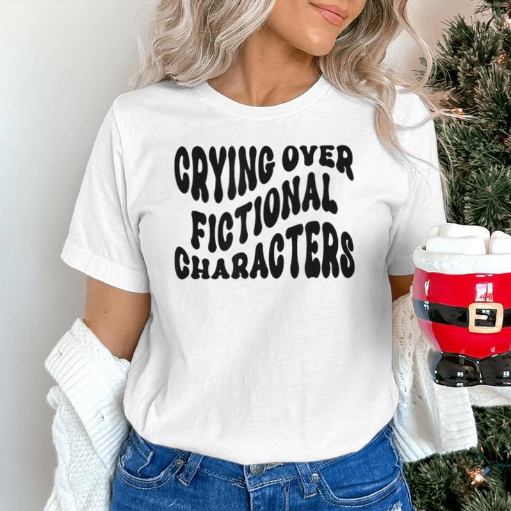 Crying Over Fictional Characters Book Lovers Unisex T-Shirt
