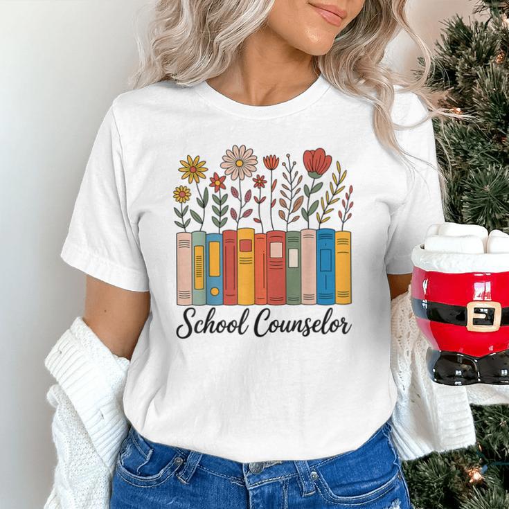 Cute Wildflower Book School Counseling Life School Counselor Unisex T-Shirt Cute Wildflower Book School Counseling Life School Counselor Unisex T-Shirt