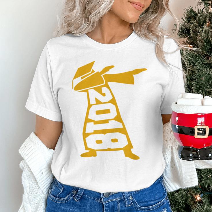 Dabbing Graduation Class Of 2018 T-Shirt School Colors Unisex T-Shirt