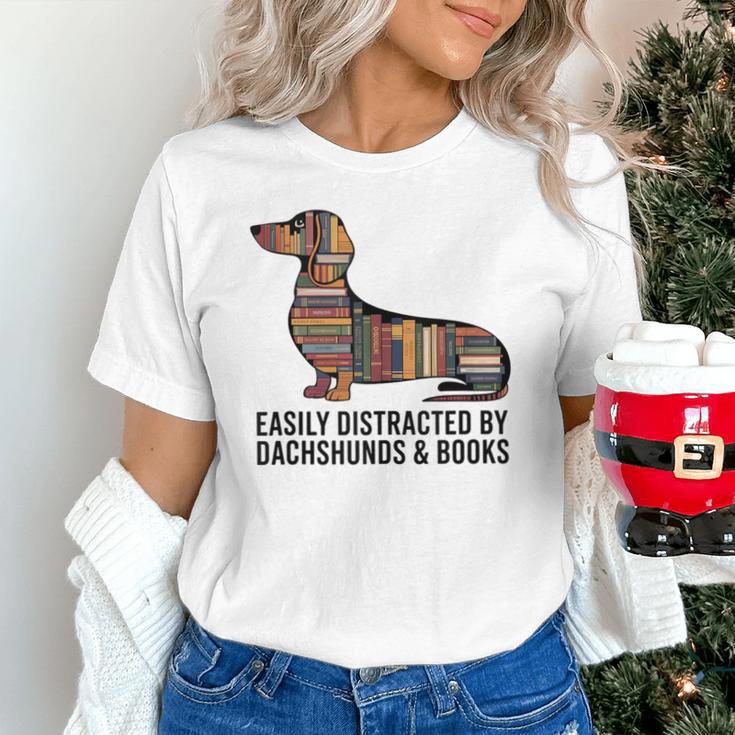 Dachshund Dog Dachshund Decor Books Nerds Dachshund Unisex T-Shirt
