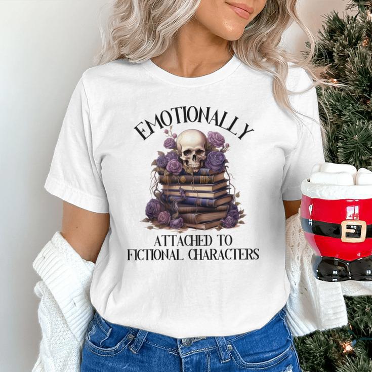 Dark Romance Book Emotionally Attached Fictional Characters Unisex T-Shirt Dark Romance Book Emotionally Attached Fictional Characters Unisex T-Shirt