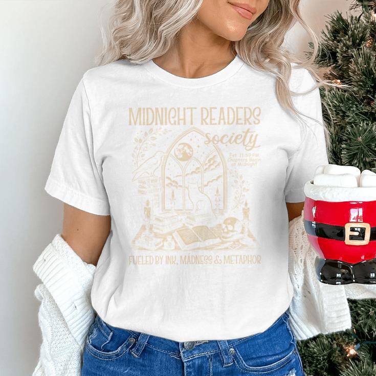 Dark Romance Book Lover Midnight Reading Readers Society Unisex T-Shirt