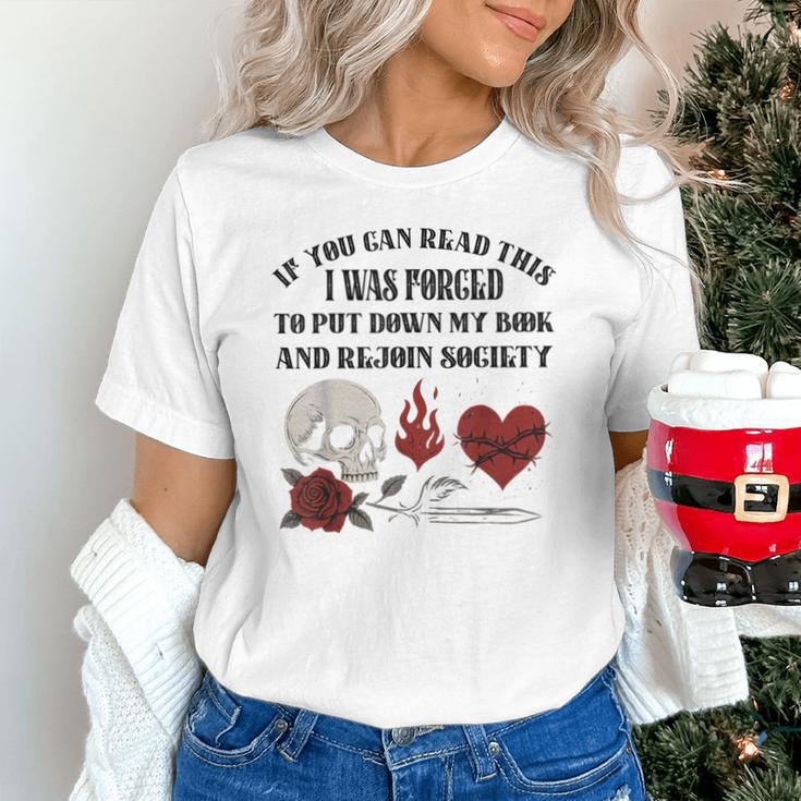 Dark Romance Bookish Merch Put My Book Down Spicy Book Women Unisex T-Shirt