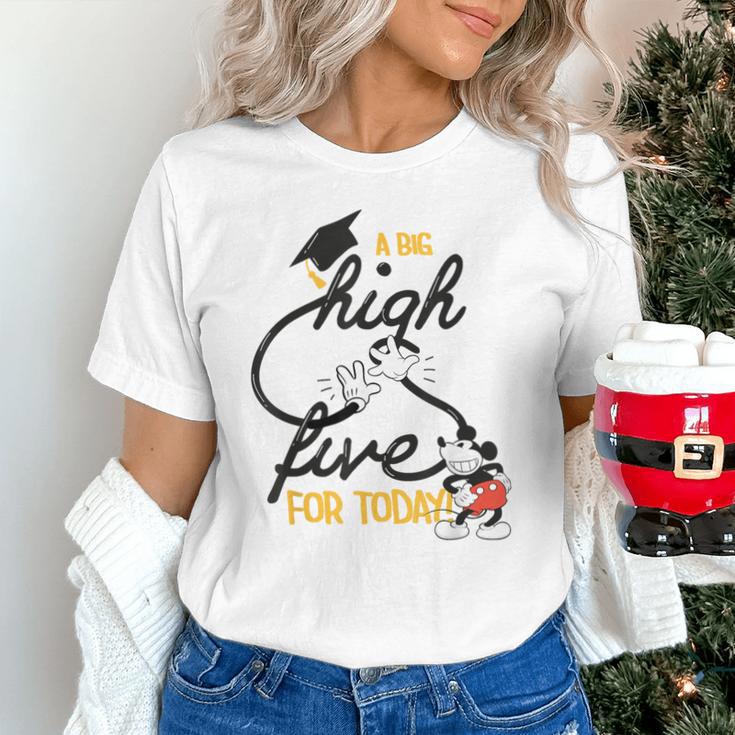 Disney Mickey Mouse A Big High Five For Today Graduation Unisex T-Shirt