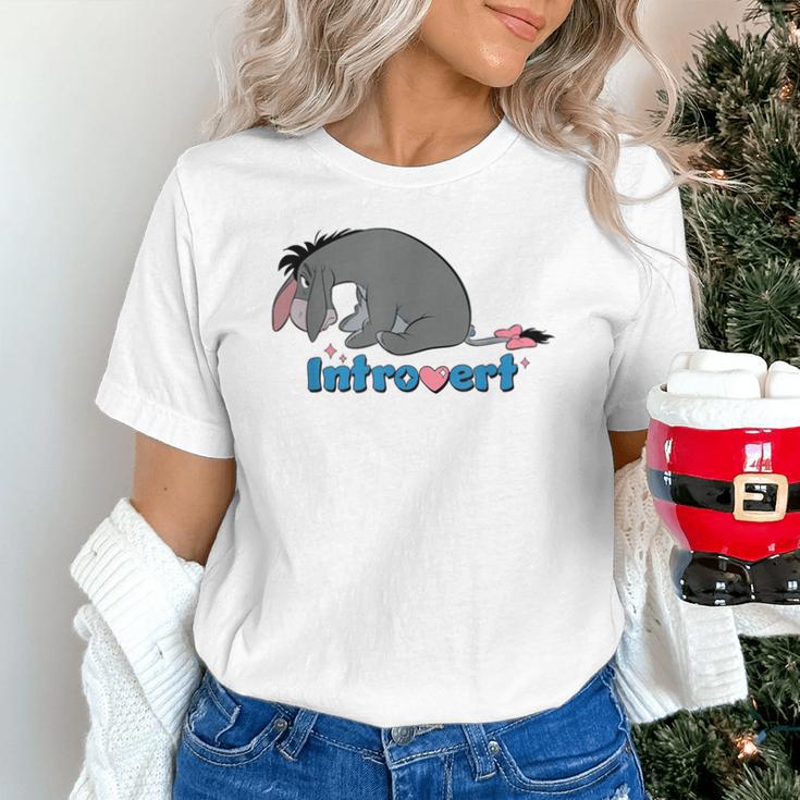 Disney Winnie The Pooh Introvert Eeyore Logo Unisex T-Shirt Disney Winnie The Pooh Introvert Eeyore Logo Unisex T-Shirt