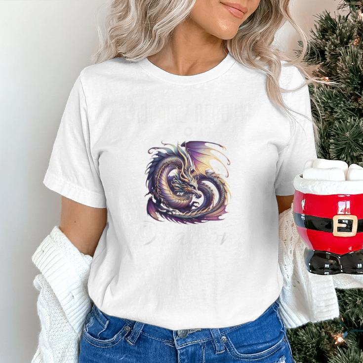 Dragon Fantasy Book Lover And Apparel Probably Reading About Dragons Unisex T-Shirt