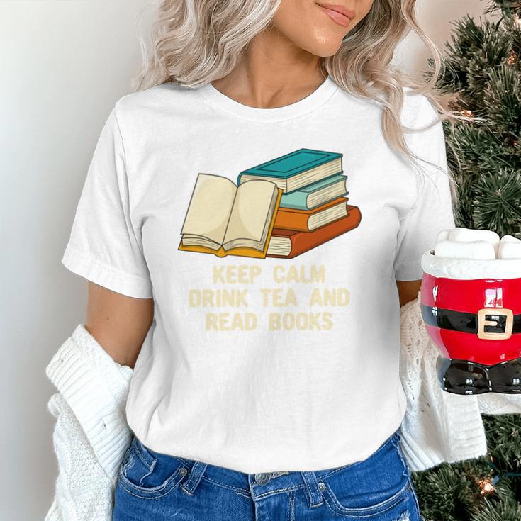 Drink Tea And Read Books Reading Bookworm Literature Unisex T-Shirt