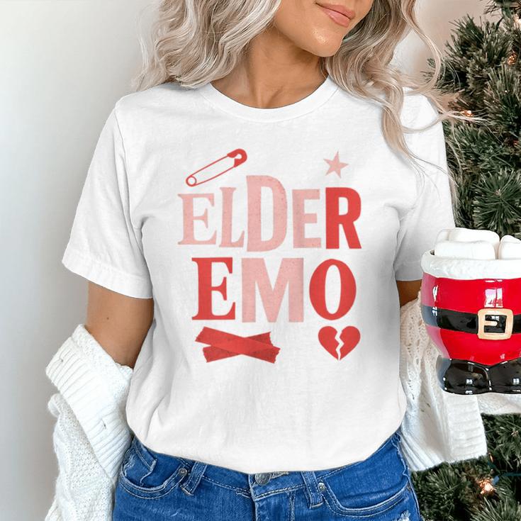 Elder Emo Retro Punk Typography Nostalgia Unisex T-Shirt