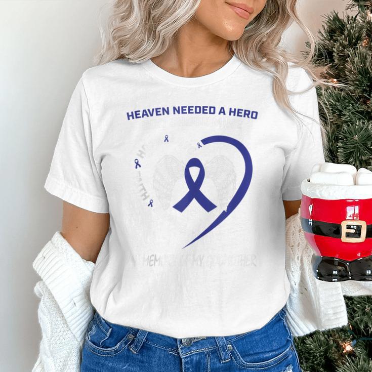 Faith Blue In Memory Of My Godmother Colon Cancer Awareness Unisex T-Shirt Faith Blue In Memory Of My Godmother Colon Cancer Awareness Unisex T-Shirt