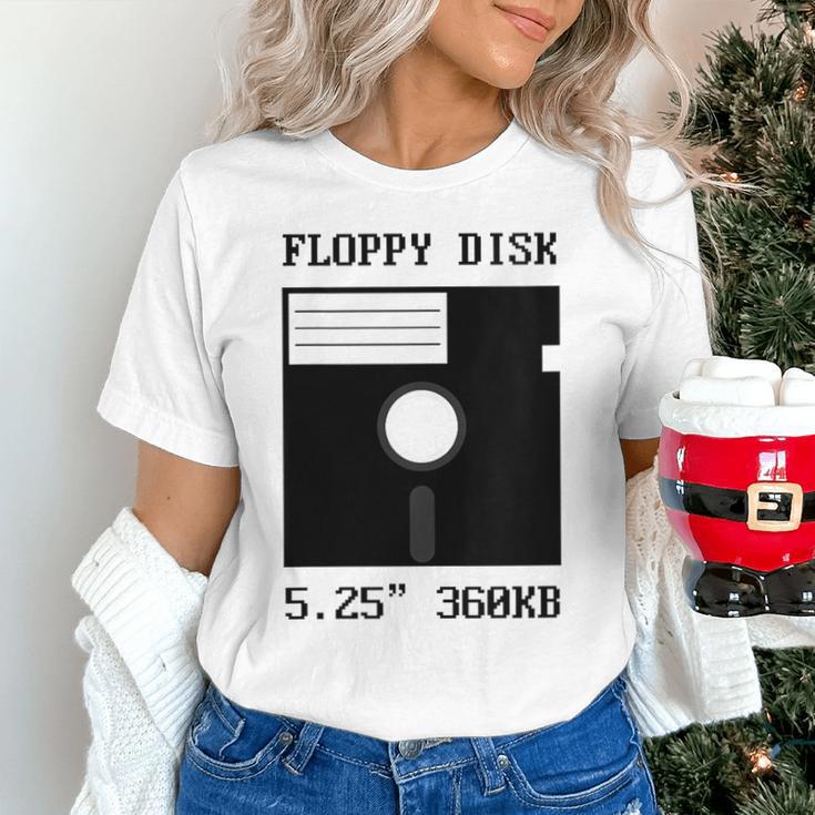 Floppy Disk Computer Nostalgia Fun PC Enthusiast History Unisex T-Shirt