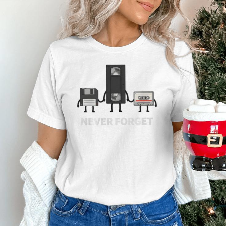 Never Forget Retro Nostalgia Tapes Throwback 80s Premium Tri-Blend Unisex T-Shirt